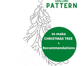Patterns to make CHRISTMAS Tree - Quilling Template - Christmas Tree - Christmas Ornaments
