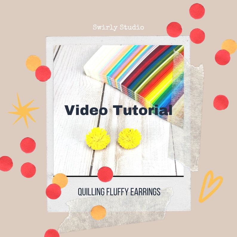 Quilling Video Tutorial How to Make Earrings Step by Step Etsy