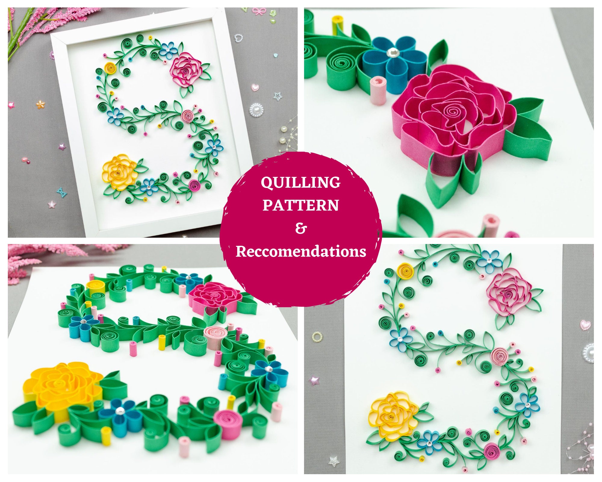 quilling pattern letter s alphabet template paper pattern etsy