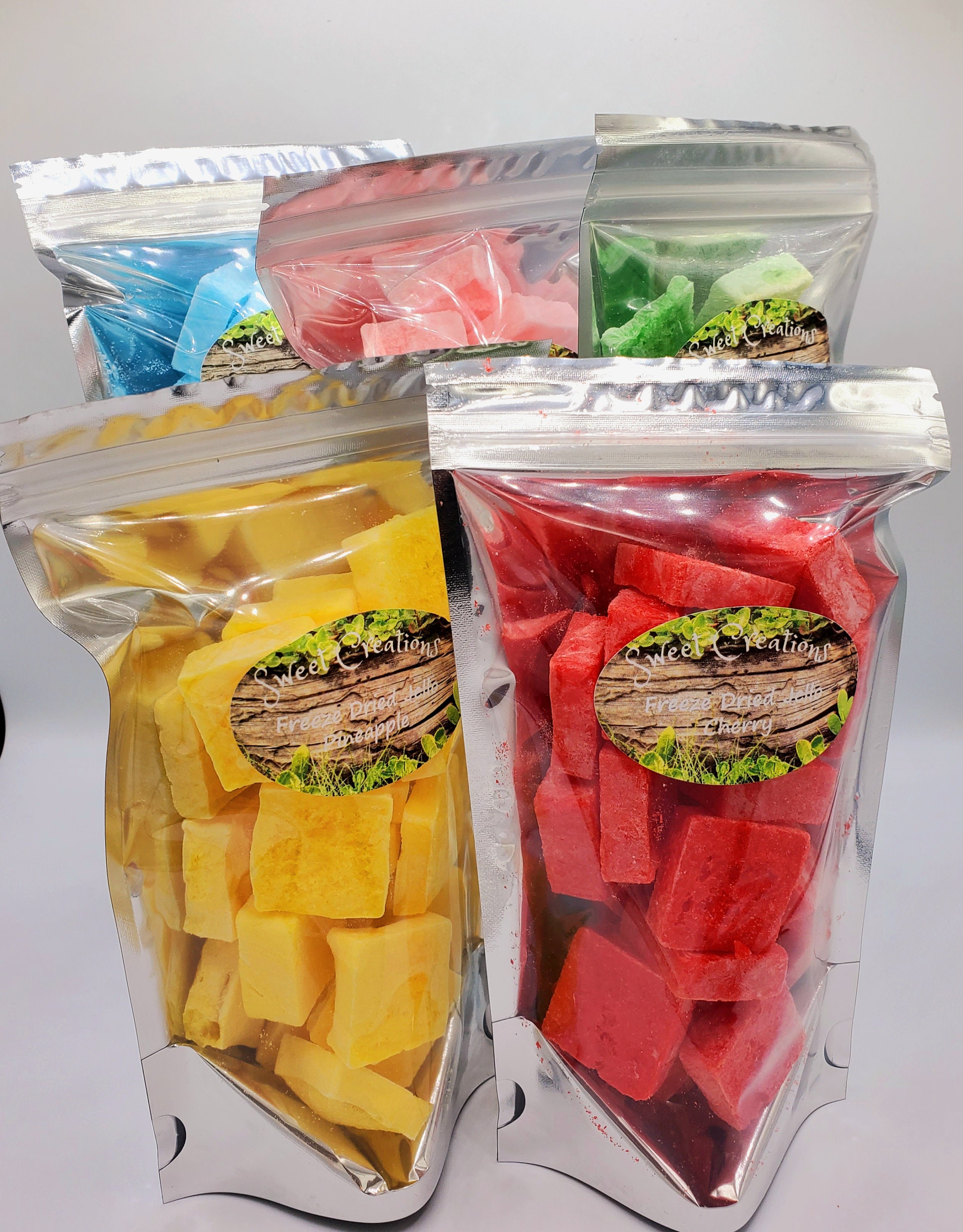 Jele Chewy Ice 9パックセット Freeze Dried Jell-o Squares 2oz - Etsy