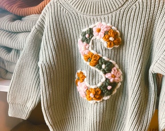 Sage - Custom Embroidered Sweater