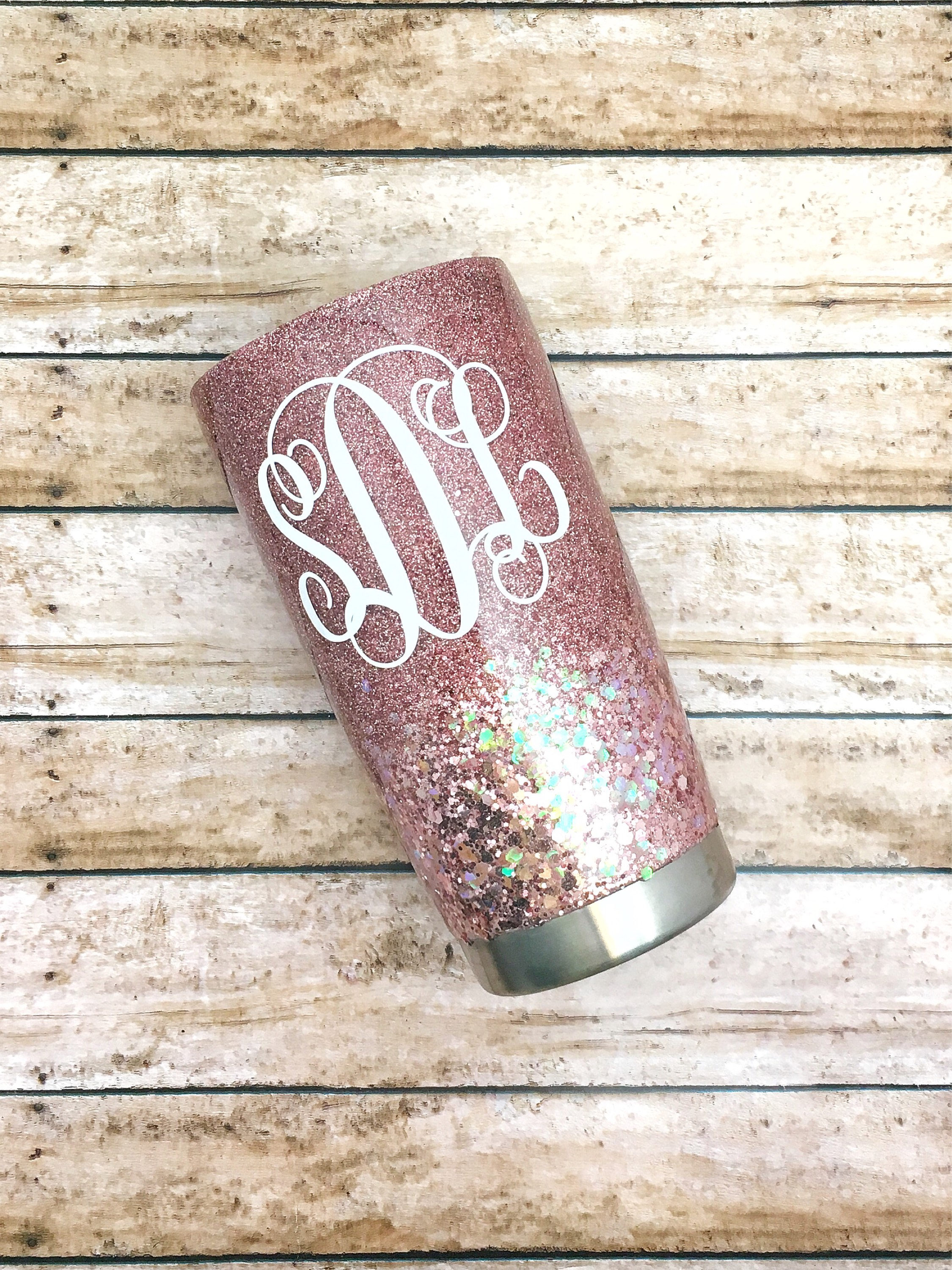 20 oz Tumbler30 oz TumblerRose Gold GlitterGlitter Etsy