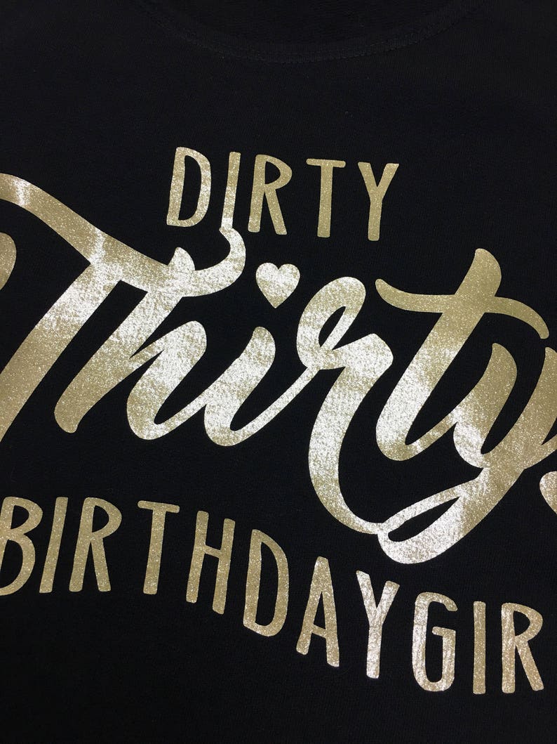 Dirty Thirty Hashtag Birthday Girl Tank Top | Etsy