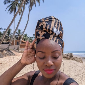 African Print Headwrap Ankara Head Wrap Ankara Fabric African Fabric African Cloth Traditional Bridesmaid Gift African Wedding Gift Mudcloth