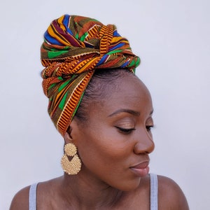 African Print Headwrap Ankara Head Wrap Ankara Fabric African Fabric African Cloth Traditional Bridesmaid Gift African Wedding Gift Kente