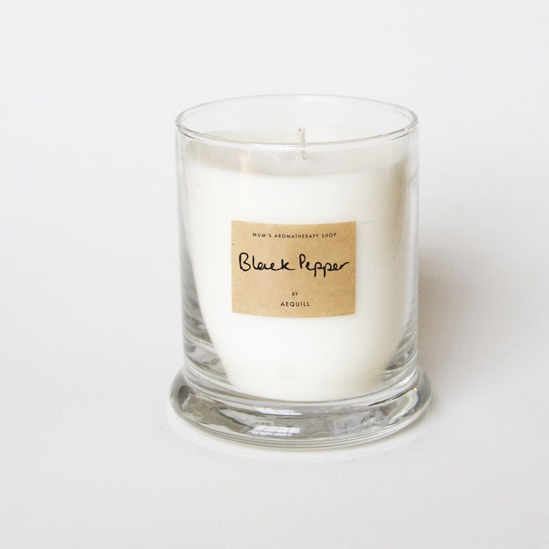 Black Pepper Scented Candle UK Woody Candles Essential Etsy