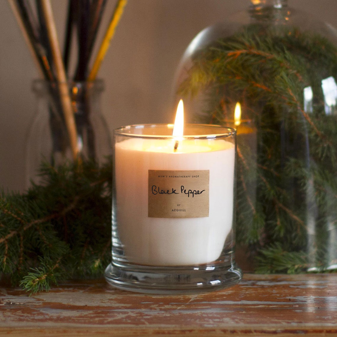 Black Pepper Scented Candle UK Woody Candles Essential Etsy