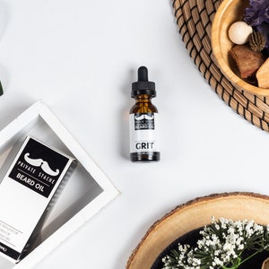 BEARD OIL: &#39;Grit&#39; Sandalwood,Cedarwood,Beard Conditioner and Softener