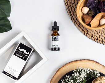 BEARD OIL: 'Bare' Scent-Free,Beard Conditioner and Softener