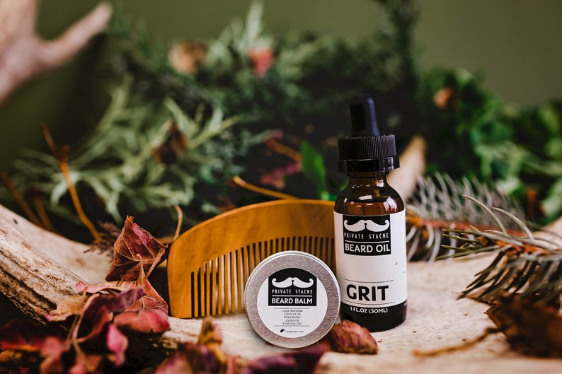 BEARD KIT: Beard Oil, Balm, and Comb Beard Care Kit image 2