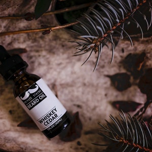 BEARD OIL: 'Whiskey Cedar' Whiskey,Cedarwood,Beard Conditioner and Softener image 3