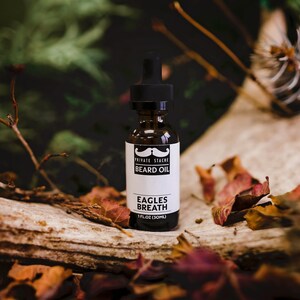 BEARD OIL:'Eagles Breath' Pine,Cedarwood,Beard Conditioner and Softener image 4