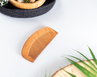 BEARD COMB: WOODEN,Handmade,Beard Comb,Private Stache