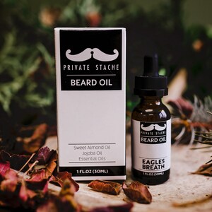 BEARD OIL:'Eagles Breath' Pine,Cedarwood,Beard Conditioner and Softener image 2