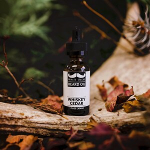 BEARD OIL: 'Whiskey Cedar' Whiskey,Cedarwood,Beard Conditioner and Softener image 4