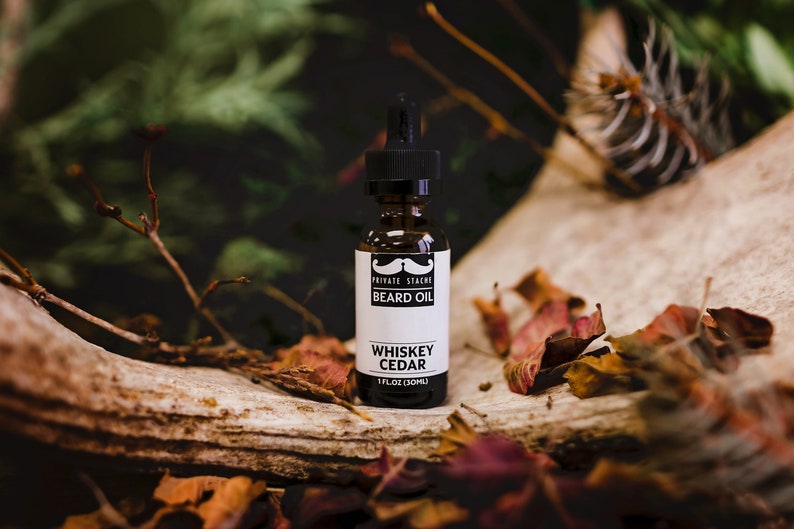 BEARD OIL: 'Whiskey Cedar' Whiskey,Cedarwood,Beard Conditioner and Softener image 4