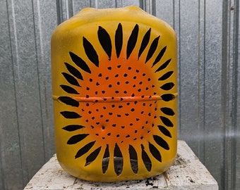 The Sunflower , Chic Love Tank, yard art, Garden Party. Gas Can, Propane Tank, Freon tank. Wedding Gift, Mother's Day!