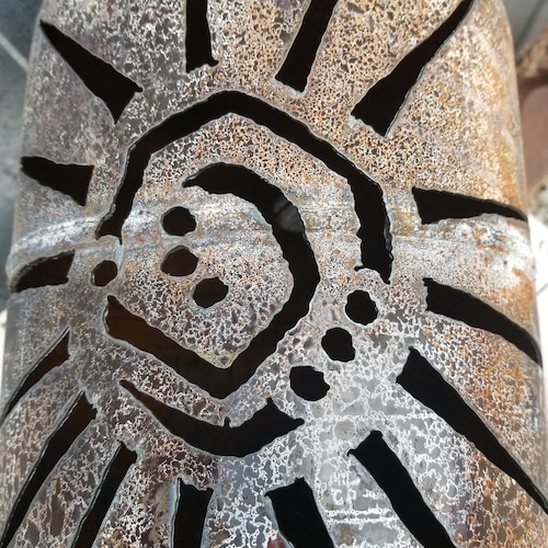 Tribal Sun Tank, Jack O Lanterns, Metal Lawn Art, Front Porch