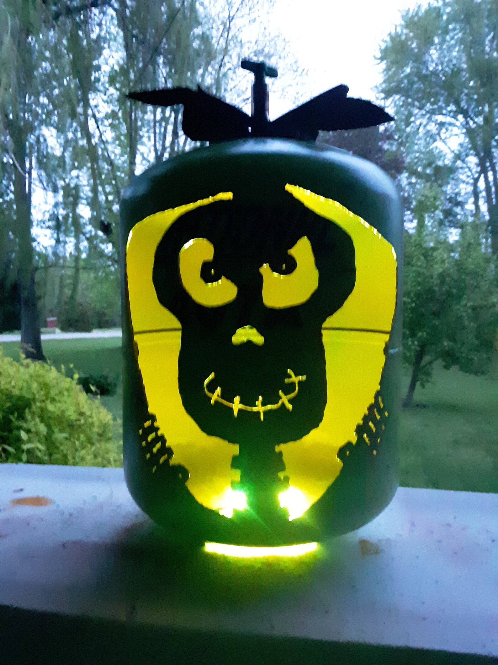 Cráneo calabazas de Halloween Linternas Jack o decoración de | Etsy