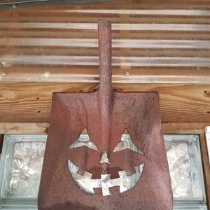 Excavator Halloween Decoration, Jack-o'lantern, Metal Lawn Art, Front ...