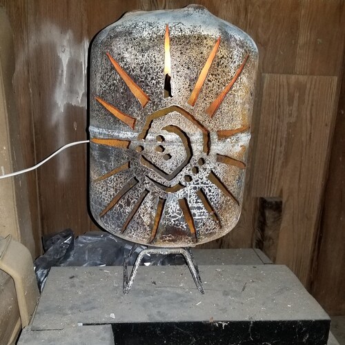 Tribal Sun Tank, Jack O Lanterns, Metal Lawn Art, Front Porch