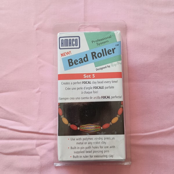 Amaco Bead Roller. Set 5.  VERY RARE. Creates a perfect FOCAL clay bead every time. Use with polymer, air-dry, precious metal or clay..