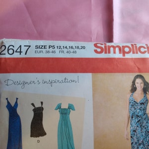 Simplicity 4595 Size P5 12,14,16,18,20 Skirt Pattern In Various Tiered