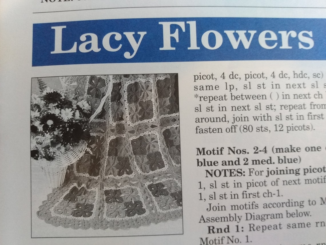 Classic Coverlets Crochet Pattern Book. the Needlecraft Shop. Etsy