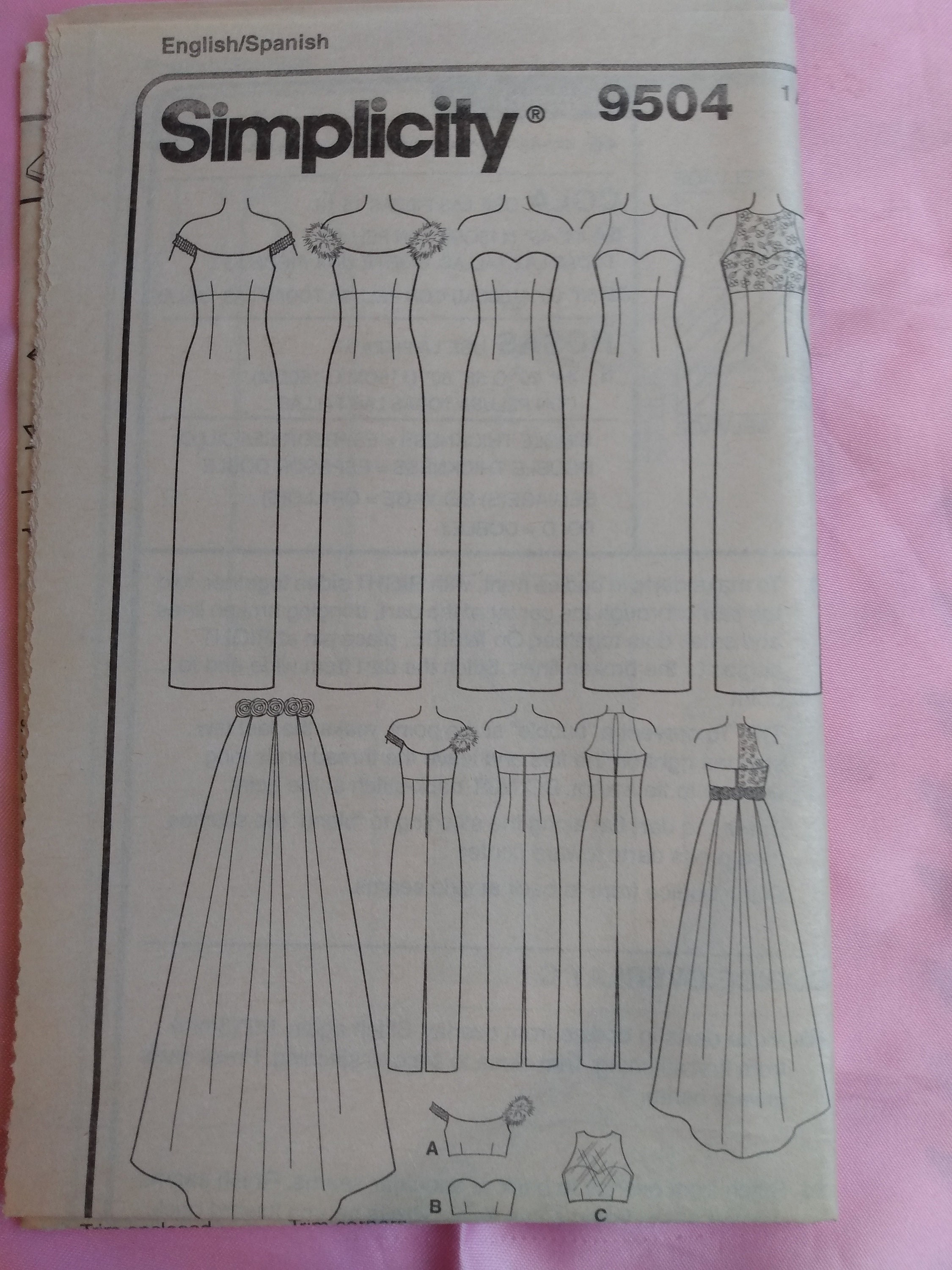 Plus Sized Pattern. Design Your Own. 6 Great Looks. Evening Dress and ...