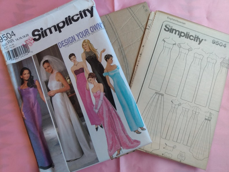 Plus Sized Pattern. Design Your Own. 6 Great Looks. Evening Dress and ...