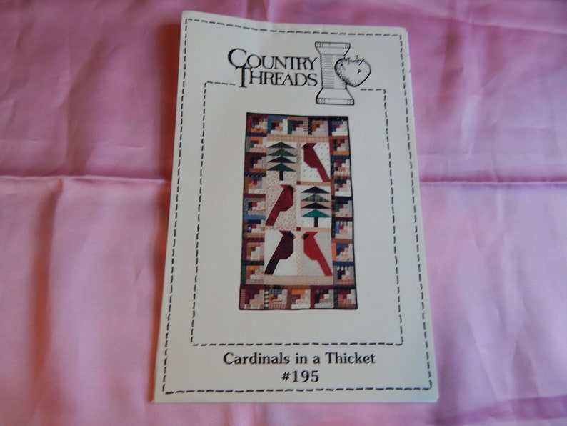 Christmas Quilt Pattern Country Threads Cardinals In A Etsy