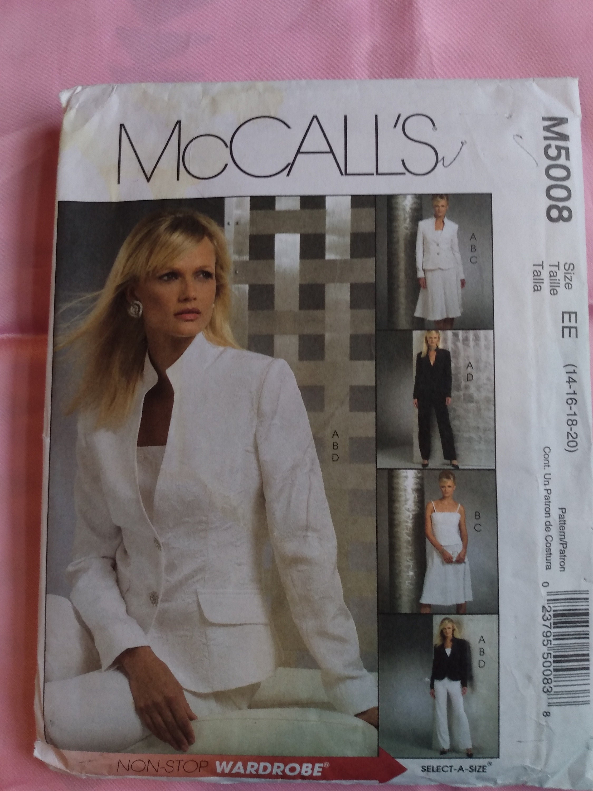 22 18 Skirt And Pants Size 16 20 Uncut McCall‘s Paper Sewing Pattern ...