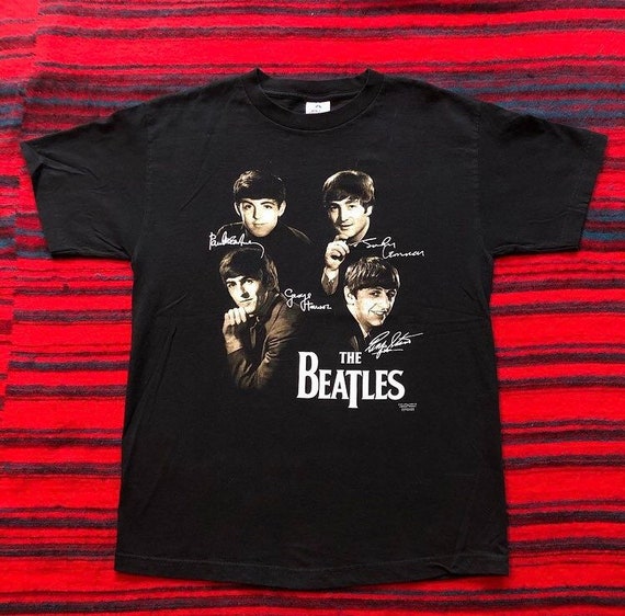 2001 Beatles Signatures and Headshots Shirt - Medium - Gem