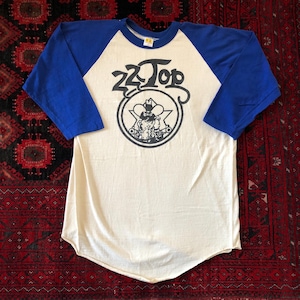 Vintage 1970s ZZ Top 3/4 Sleeve Baseball Raglan T Shirt - Large