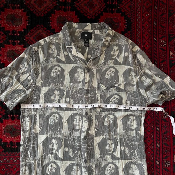 Bob Marley All Over Print Button Up Down Shirt - … - image 5
