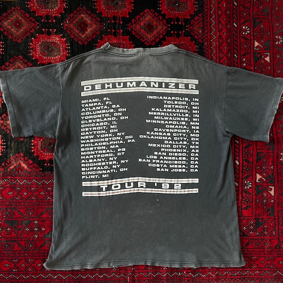 Vintage 1992 Black Sabbath Dehumanizer Tour Shirt - Large - Etsy