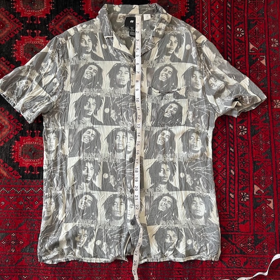 Bob Marley All Over Print Button Up Down Shirt - … - image 6