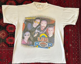Vintage U2 Pop Mart 90's Tour T-shirt - Etsy
