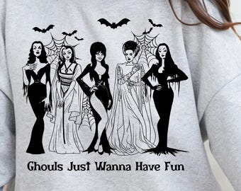 Rainhas do Terror Gótico PNG | Morticia, Elvira, Lily, Noiva, Vampyra (Download Digital)