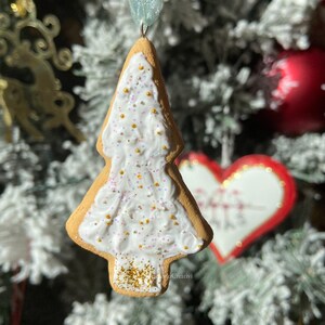 clay Christmas ornament, clay decoration for christmas, clay biscuit