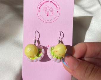 kawaii kolczyki wielkanocne pisklęta, kawaii wielkanocna zawieszka fimo, zawieszka jajko fimo