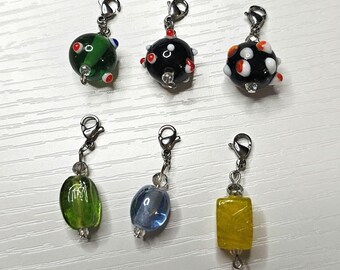 Glass Bead Charms | Simple Assorted Beads Reclaimed into Stylish Charms