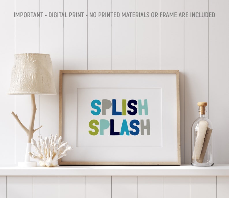 Nursery Bathroom Wall Art 60/% OFF Splish Splash Nursery Bathroom Print Bathroom Print Printable Bathroom Rules Art Bathroom Wall Decor