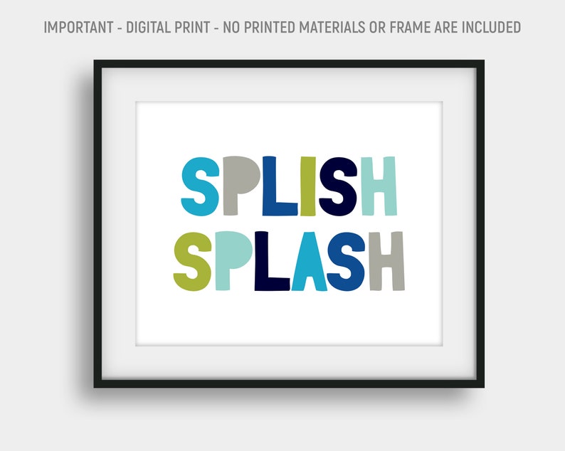 Nursery Bathroom Wall Art 60/% OFF Splish Splash Nursery Bathroom Print Bathroom Print Printable Bathroom Rules Art Bathroom Wall Decor