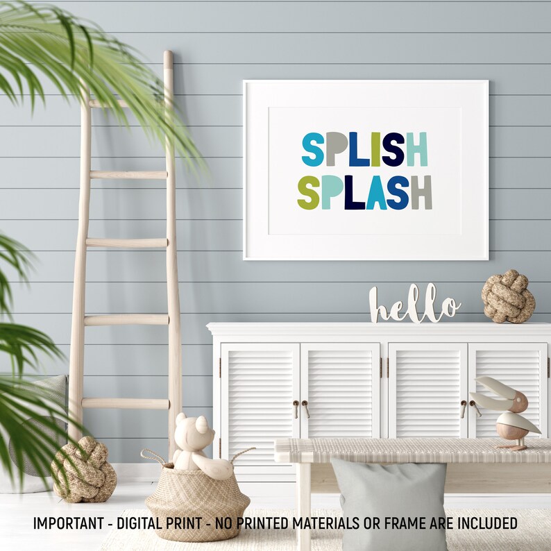 Nursery Bathroom Wall Art 60/% OFF Splish Splash Nursery Bathroom Print Bathroom Print Printable Bathroom Rules Art Bathroom Wall Decor