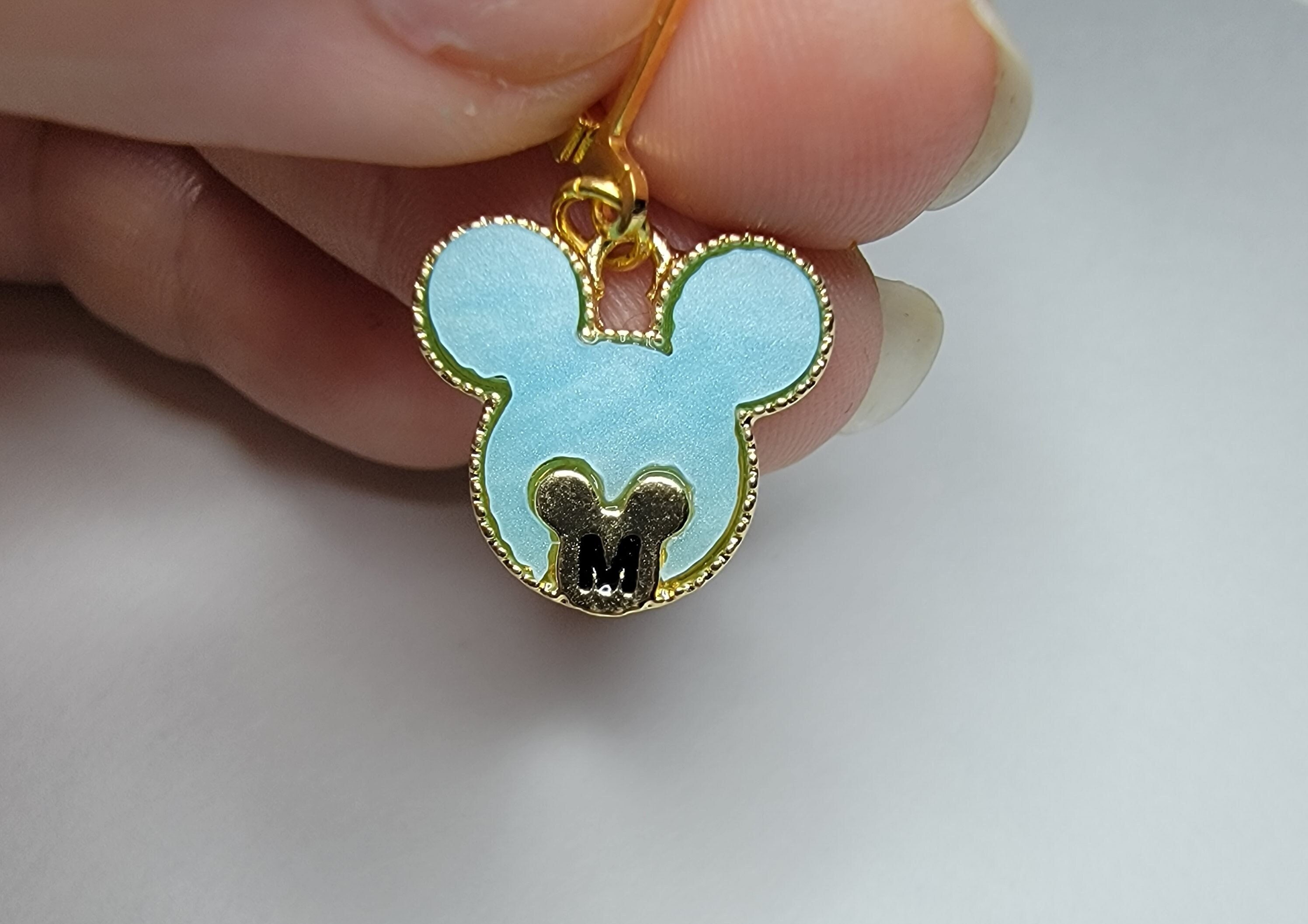 Mouse Color:blue Craft Supplies & Tools Crochet Sewing & Fiber Enamel Blue Mouse with ...