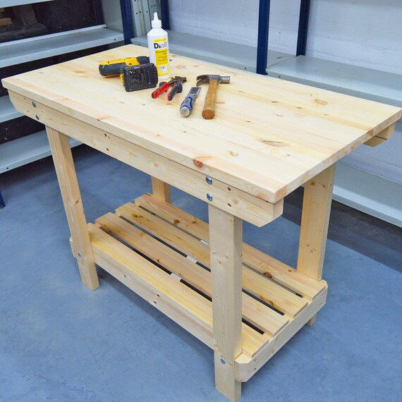 3 6ft Wooden Workbench Handmade Very Strong Sturdy Etsy