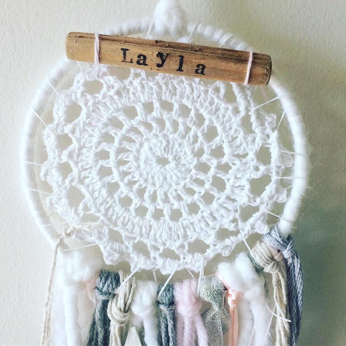 Personalised Dream Catcher Girls Dream Catcher Pink Dream Etsy