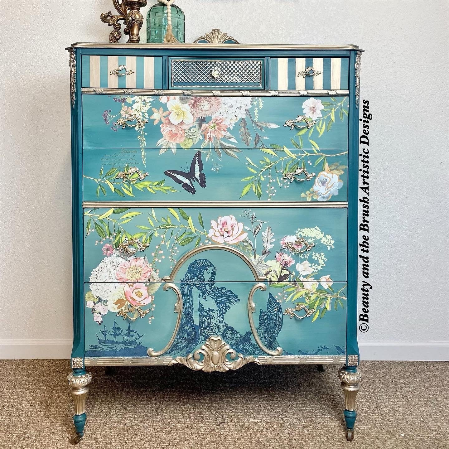 SOLD Do NOT Purchase Chest of Drawers and Two Painted to Match Etsy
