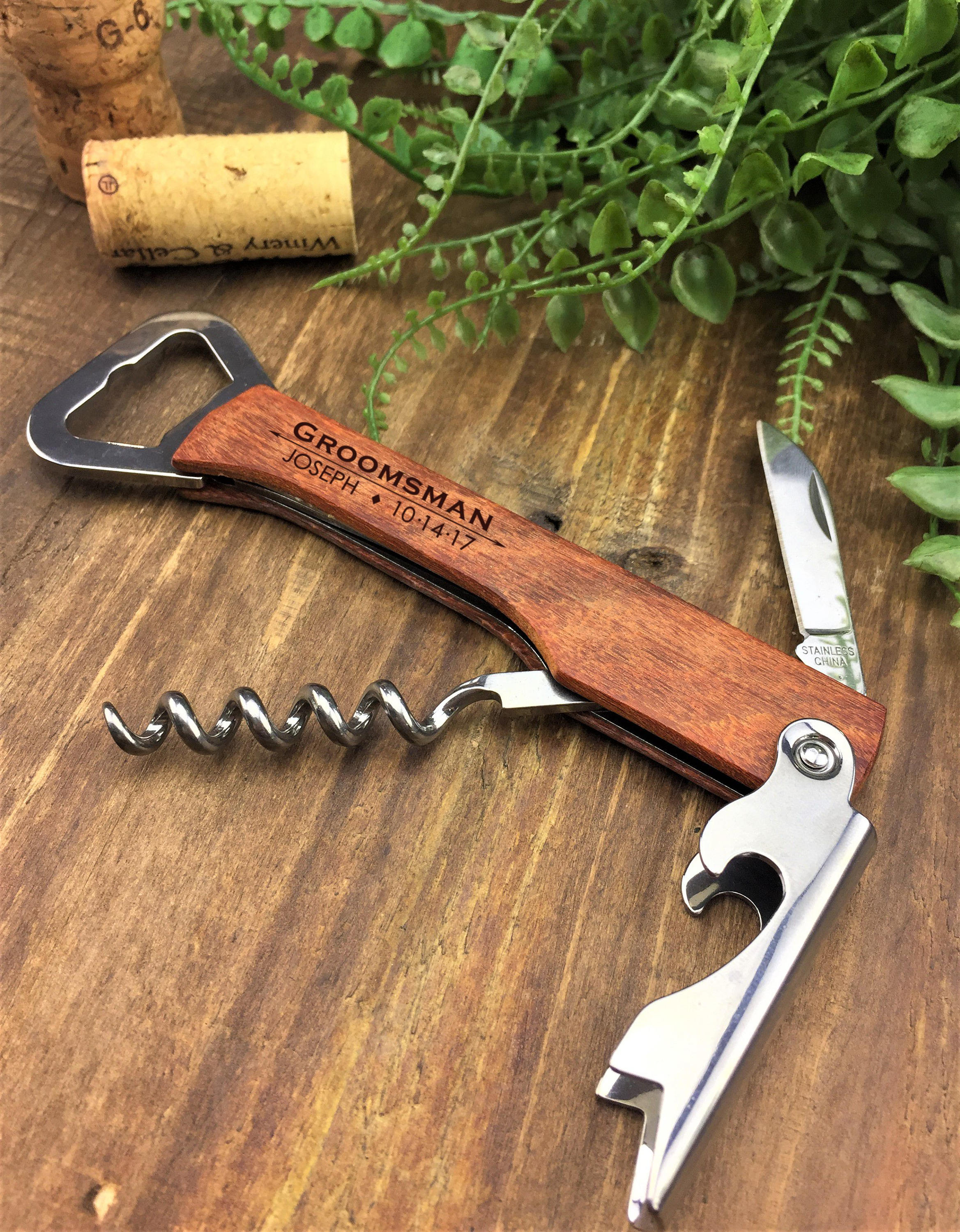 groomsmen bottle opener